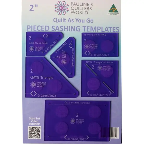 QAYG Pieced Sashing Templates 2" Set
