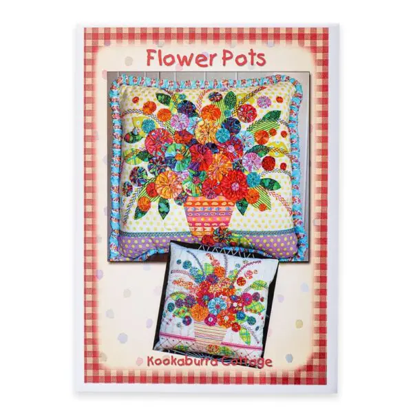 Flower Pots Cushion Pattern