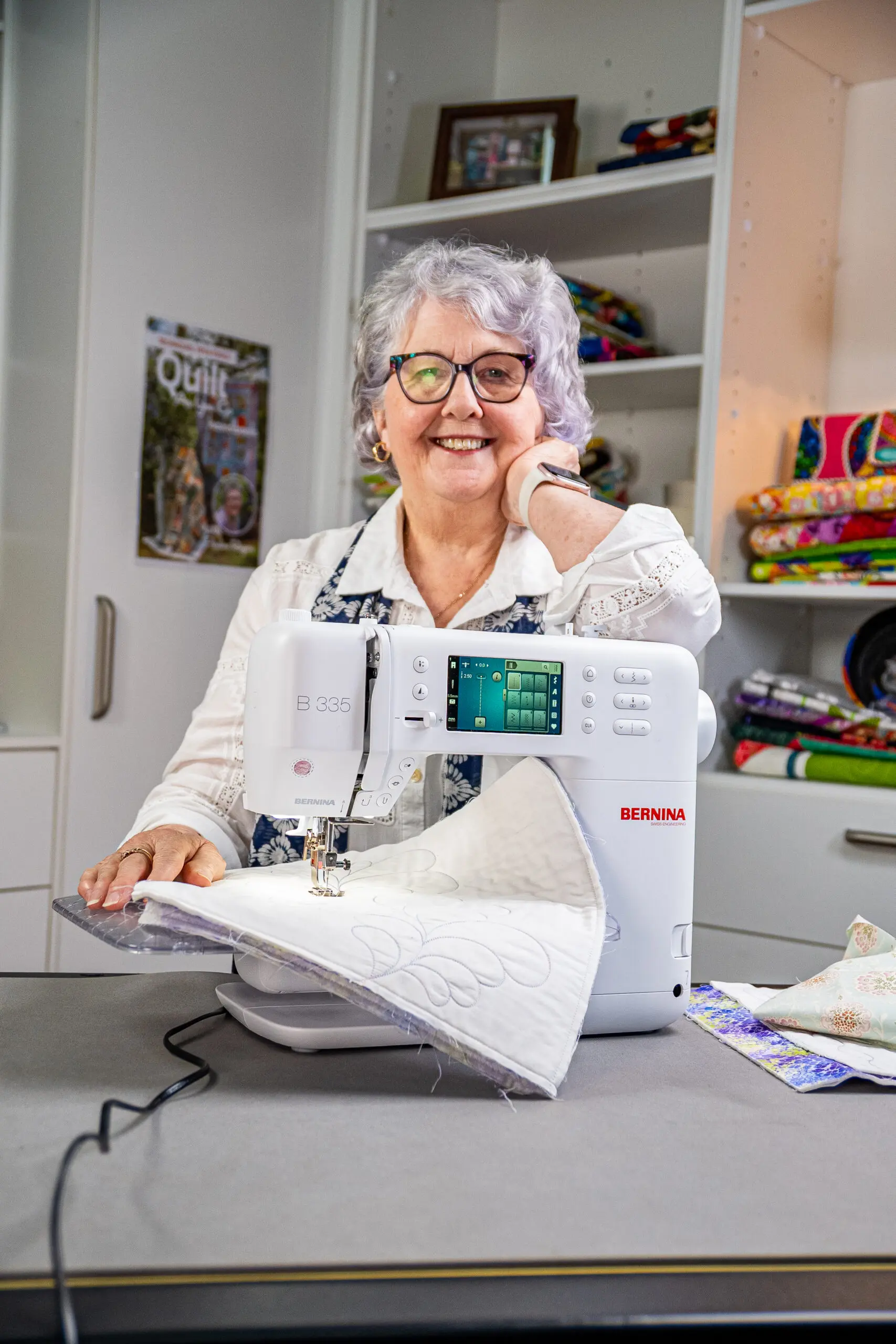 Pauline Rogers quilting as you go with QISS templates and rulers