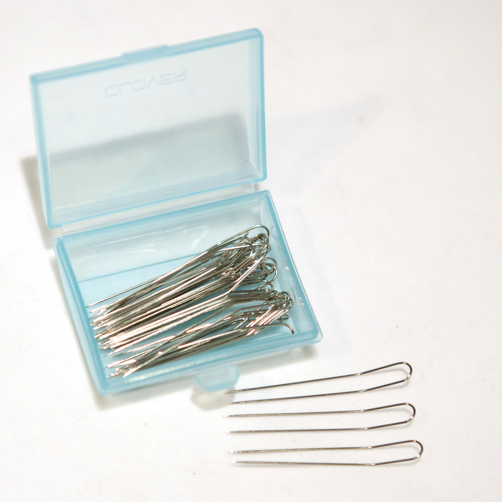 Argento clover Fork Pins 70 Piece Perni Forcella Metallo One Size Pieces 